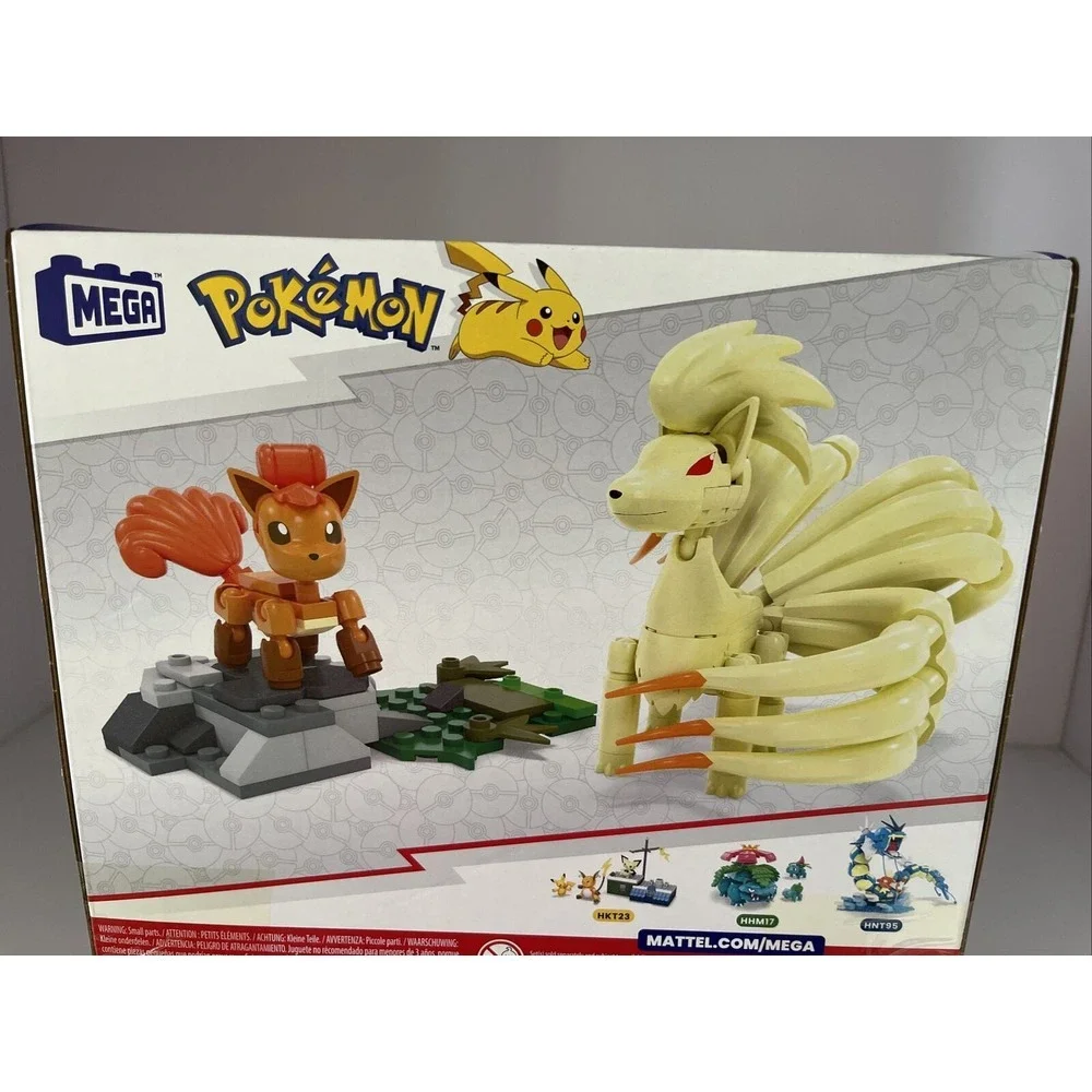 Pokemon Mega Build Vulpix & Ninetales Evolution Set 145 Pieces, Brand New‎